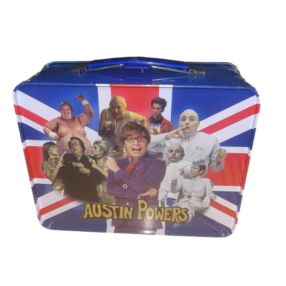 Austin Powers Collectible Tin Lunchbox With Union Jack Design - Picture 3 of 15